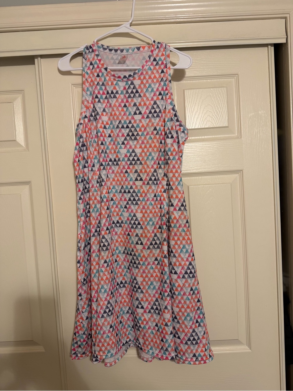 Krimson Klover Triangle Print Abstract Dress